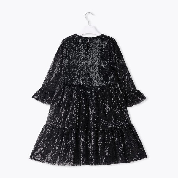 Black Party Sequins Dress